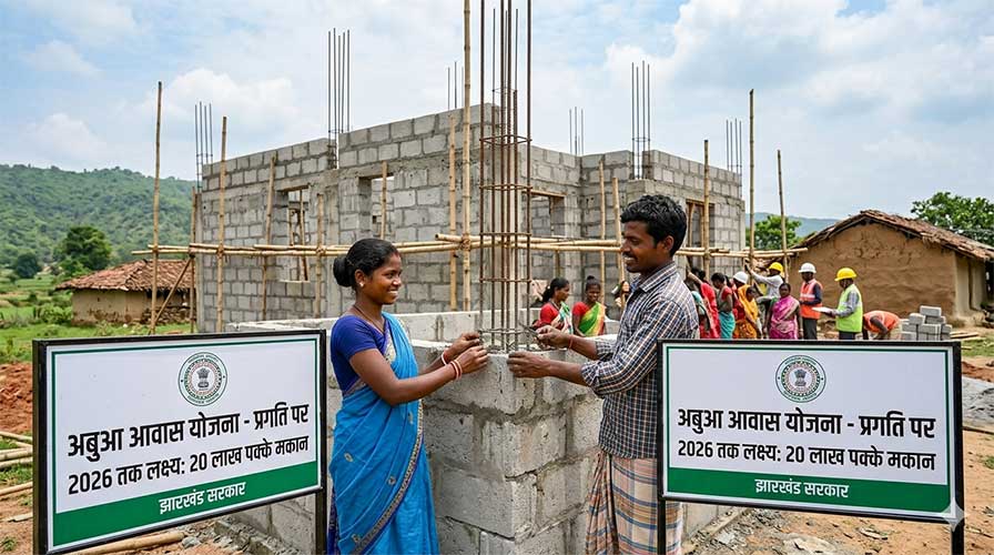 झारखंड में अबुआ आवास योजना की रफ्तार तेज: 4,400 करोड़ का बजट जारी, 6 लाख परिवारों का सपना जल्द होगा पूरा