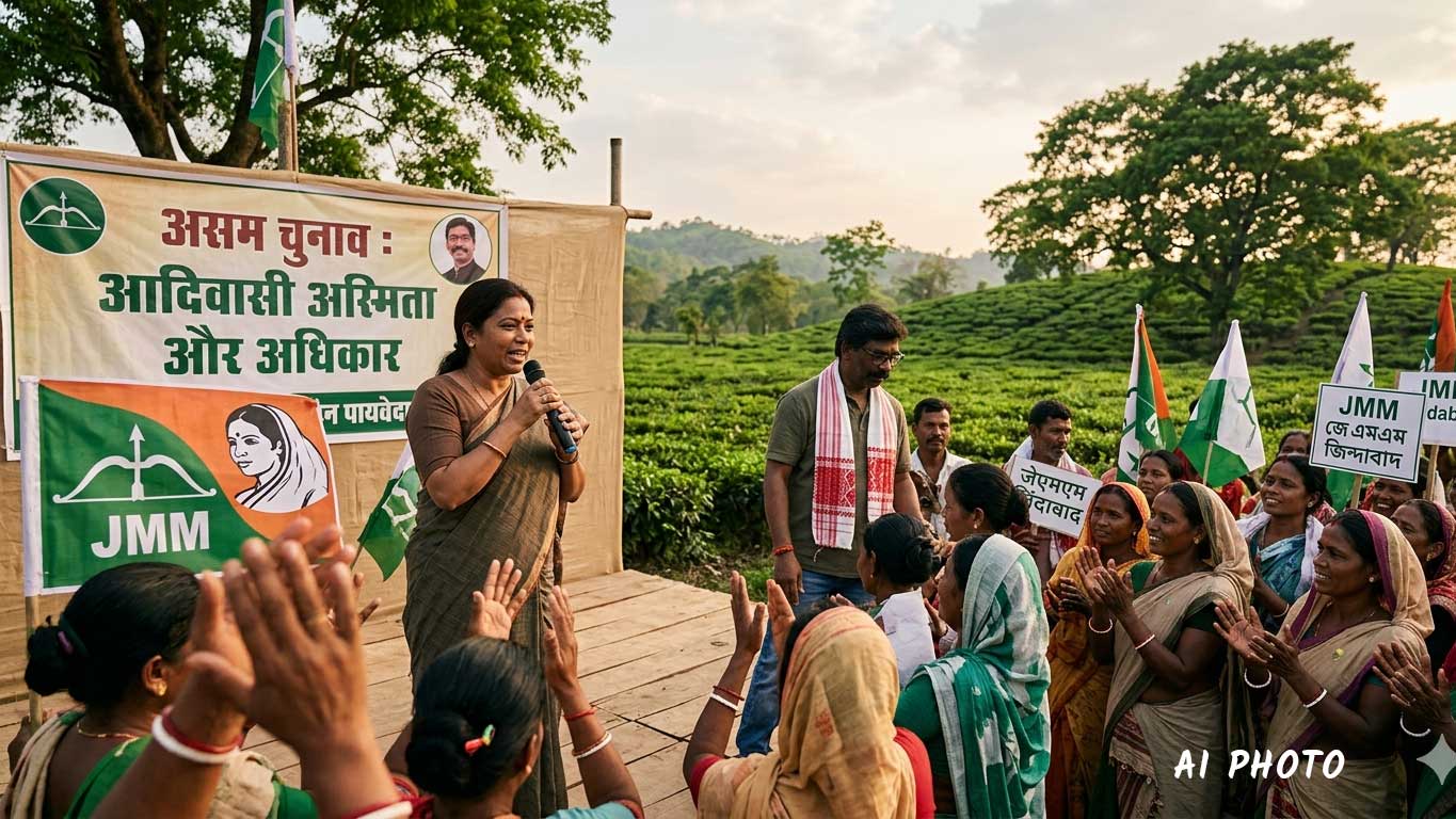 असम चुनाव 2026: चाय बागानों में ‘तीर-धनुष’ की दस्तक; क्या कांग्रेस-झामुमो की राहें जुदा होना भाजपा के लिए ‘वॉकओवर’ है?