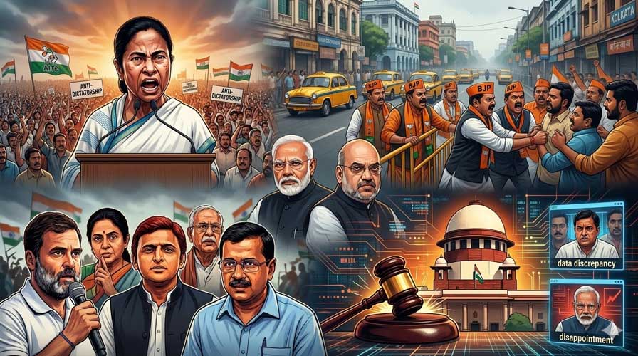 बंगाल में चुनावी संग्राम: ममता का इस्तीफे से इनकार, चुनाव आयोग और सुप्रीम कोर्ट पर उठते सुलगते सवाल