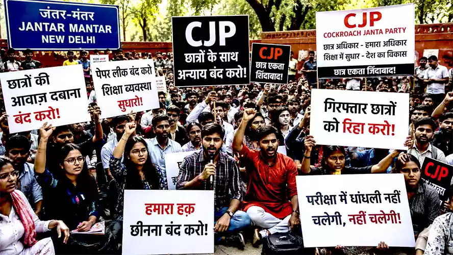 जंतर-मंतर पर फिर गरजा छात्र आंदोलन, CJP ने सरकार पर बढ़ाया दबाव